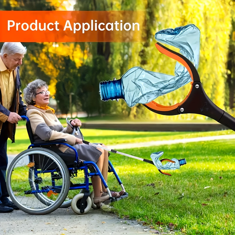 Foldable Grabber Reacher Tool 33 Inch – 360° Rotating Jaws, Lightweight Mobility Aid for Seniors, Trash Pickup & Daily Living Assistance Canada