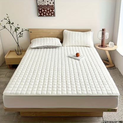 Cooling Waterproof Mattress Cover – Thick Fitted Sheet Style, Multi-Layer Protection, Breathable & Comfortable, Ideal for Bedroom, Guest Room & Hotel, Great Gift for Christmas & Halloween