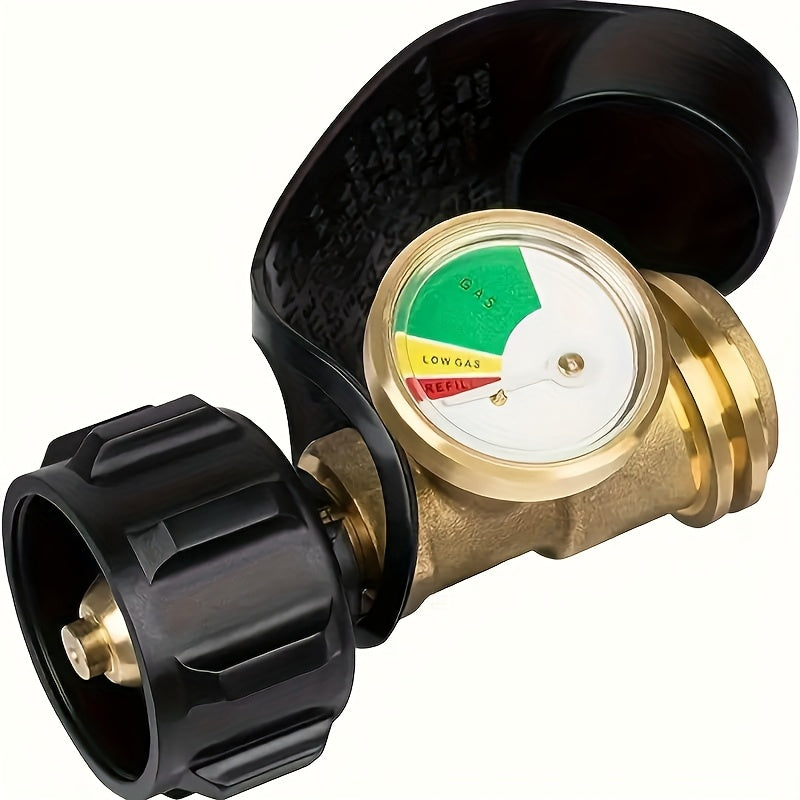 Propane Tank Liquid Level Indicator, North American Gas Tank Universal QCC1 Inflation Connector Conversion Head Gauge 1pc OR 2pcs