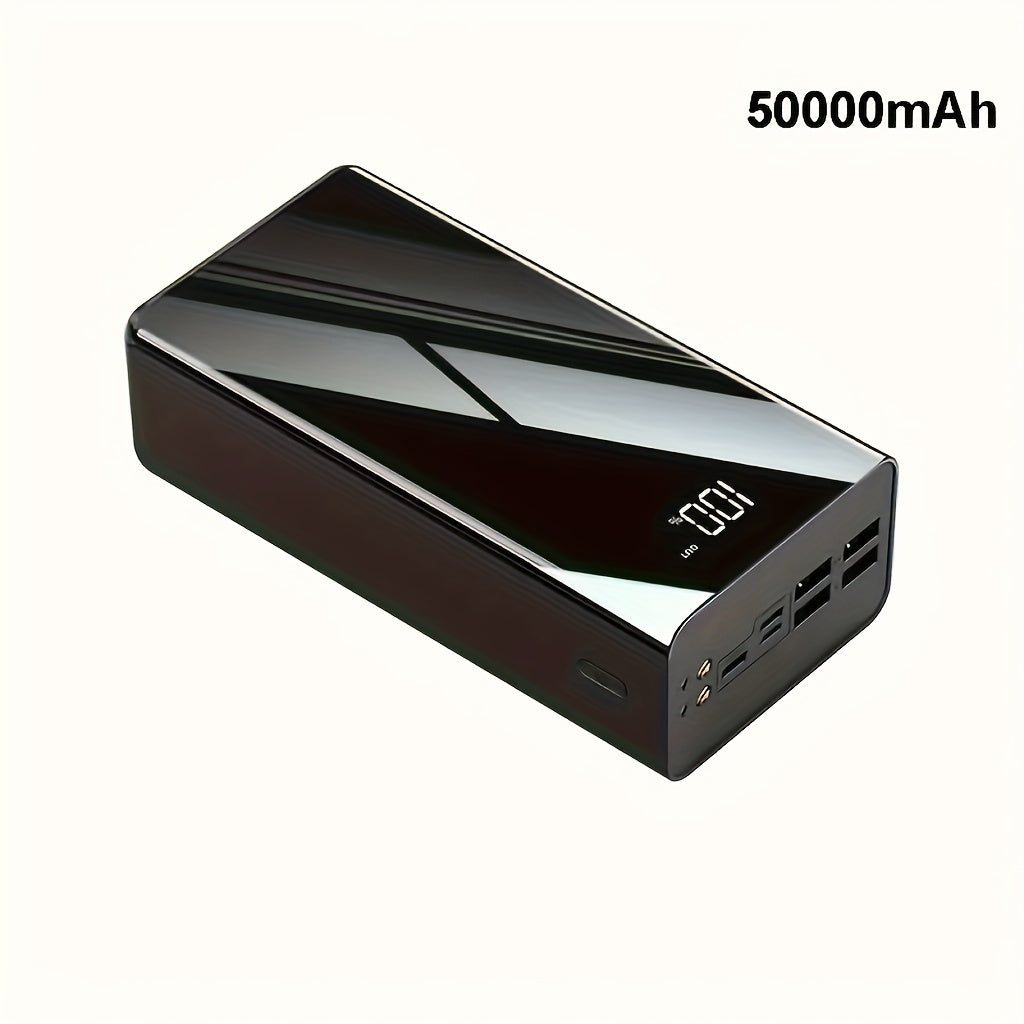 50000mAh Large Capacity Power Bank Fast Charging - 4 USB Ports + Type-C, LED Display, Outdoor Emergency Backup Battery for iPhone Android Samsung iPad Tablet - Canada