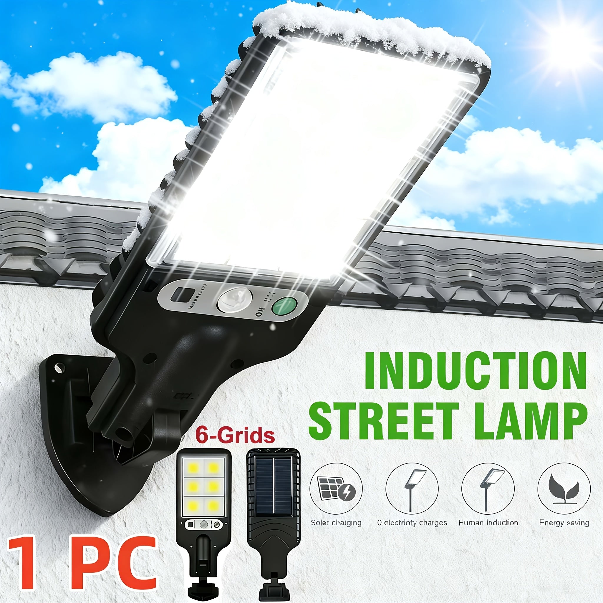 Solar LED Street Lamp 144 & 598 LED – Super Bright, 3 Lighting Modes, 320° Wide Angle, IP65 Waterproof | Outdoor Wall Light for Garden, Street & Commercial Use | ShopVora CA