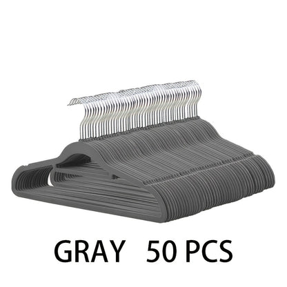 Premium Velvet Hangers Non-Slip Notched Design – Space-Saving Sturdy Coat Hangers for Closet Organization, Suits, Pants & Coats, 30 / 50 / 100 Pack, Black or Grey
