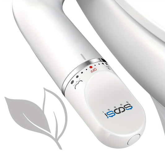 Ultra-Thin Dual Nozzle Bidet Attachment Adjustable Water Pressure Non-Electric Fresh Water Bidet Toilet Seat Attachment for Feminine And Posterior Wash