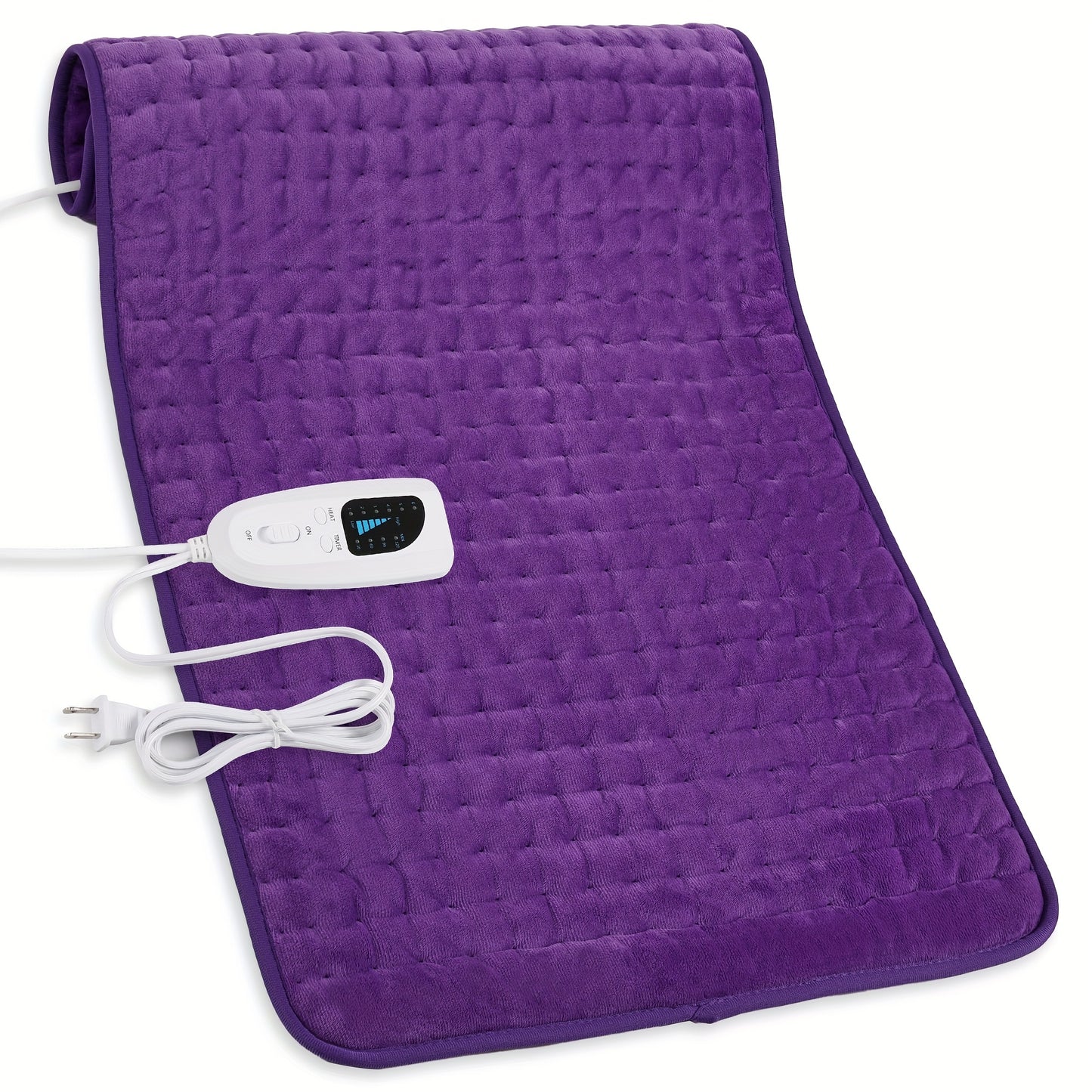XXL Heating Pad with 6 Heat Levels – 24"x12" or 33"x17", Heats to 140°F, Auto Shut-Off, Machine Washable, Ultra-Soft Flannel for Back, Shoulder, Knee & Neck Pain Relief | ShopVora CA