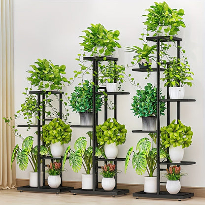 Multi-Tier Iron Plant Stand with Flower Shelf – 4, 5 & 6 Layer Indoor Outdoor Planter Rack for Potted Plants, Balcony, Patio, Living Room & Garden Display