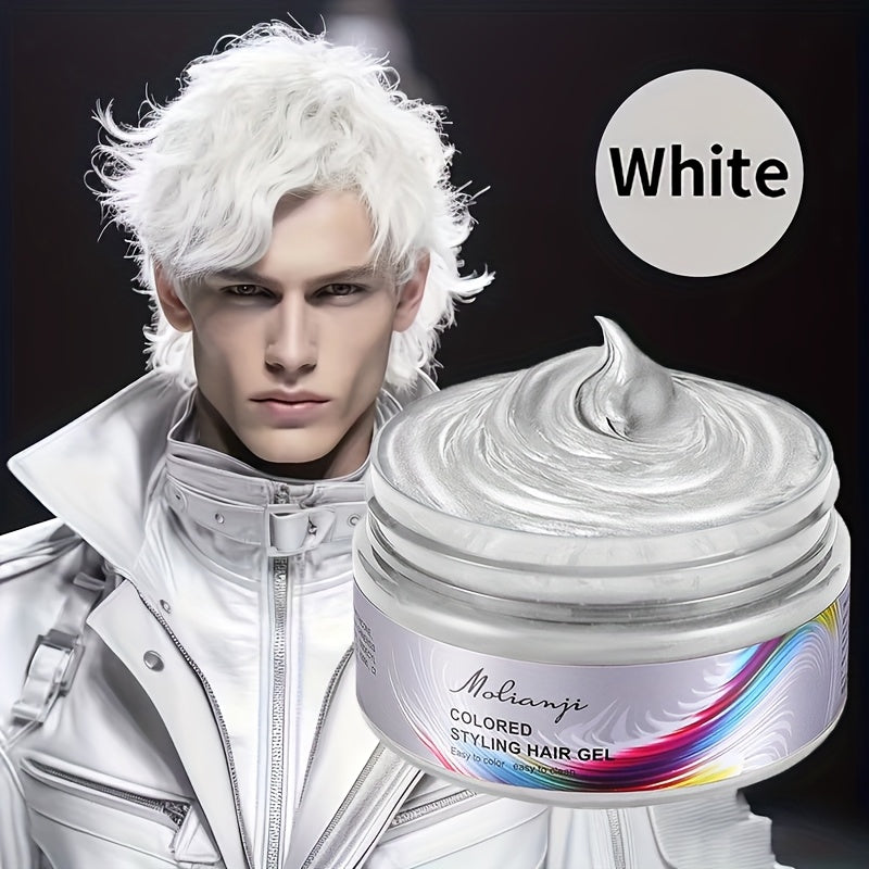 Temporary Hair Color Wax Washable Styling Wax - Mix Your Own Colours for Halloween, Carnival, Mardi Gras, Festival & Party, Easy to Apply & Wash Out, Fun Hair Dye for Men Women & Kids