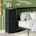 Tall Dresser with 5 Drawers – Fabric Storage Chest for Bedroom, Closet & Entryway