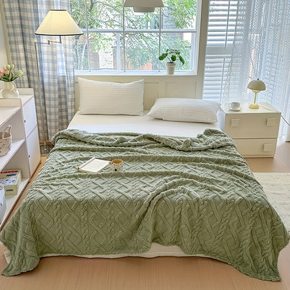 Oversized Throw Blanket for Sofa Bed Couch – Soft All-Season Nap Blanket for Home Office Camping, Small Throw Twin Queen, Khaki Green Gray Blue Pink Purple