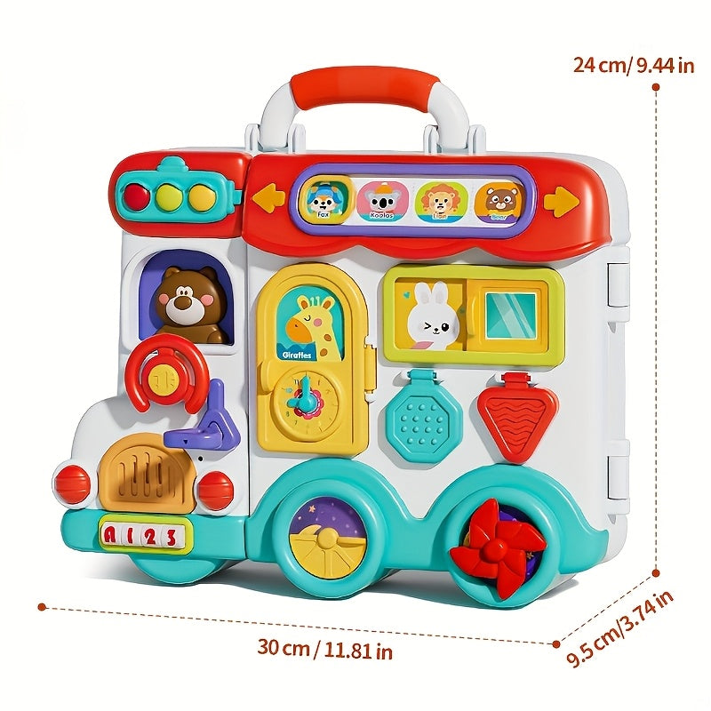 54-in-1 Musical Activity Busy Board Baby Toys for Toddler 236.22inch+, Sensory Toys Bilingual Learning Toy for Babies, Kids Educational Toys Gift Is Suitable for Both Boys And Girls. Baby Toys 6 to 12 Months.