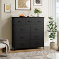 EUNOS Dresser, 9-Drawer Fabric Storage Tower for Bedroom, Entryway, Closets, Tall Chest Organizer Unit with Large Capacity Fabric Bins, Storage Drawer Units