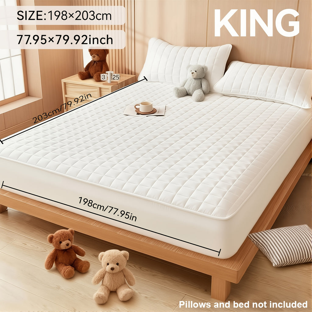 Thicken Waterproof Mattress Protective Cover - Home Fitted Sheet Set The Mattress Topper Fits Tightly to The Bed, for Bedroom, Guest Room, Hotels, Comfortable And Durable, Breathable, for Twin&Full&Queen&King, Christmas&Halloween Gift