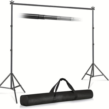 Professional Backdrop Stand Kit with 3 Size Options – 7x10ft, 7.8x10ft & 8.5x10ft Adjustable Photography Background Support System, Portable Studio Stand for Photo Shoots, Streaming, Events & Video Production Canada
