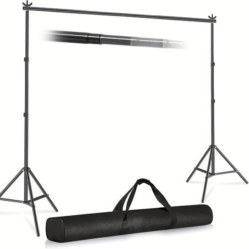 Professional Backdrop Stand Kit with 3 Size Options – 7x10ft, 7.8x10ft & 8.5x10ft Adjustable Photography Background Support System, Portable Studio Stand for Photo Shoots, Streaming, Events & Video Production Canada