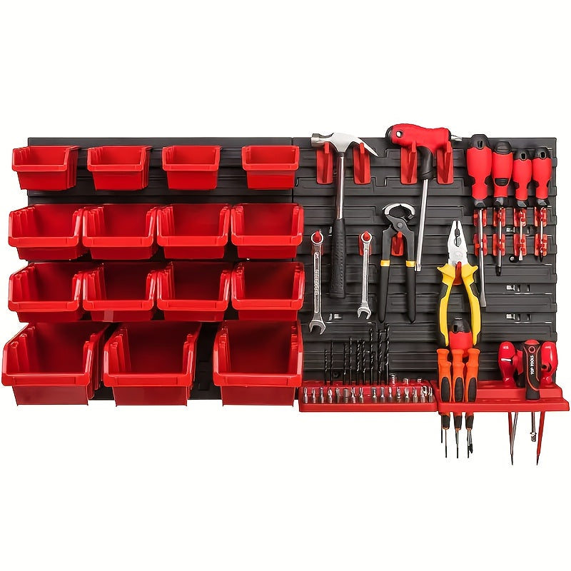 Screwdriver & Wrench Tool Organizer Set 30 39 49 98 Pcs – Storage Rack for Screws, Nuts, Nails & Small Hardware, Home Garage Workshop Studio, Father's Day Gift for Men