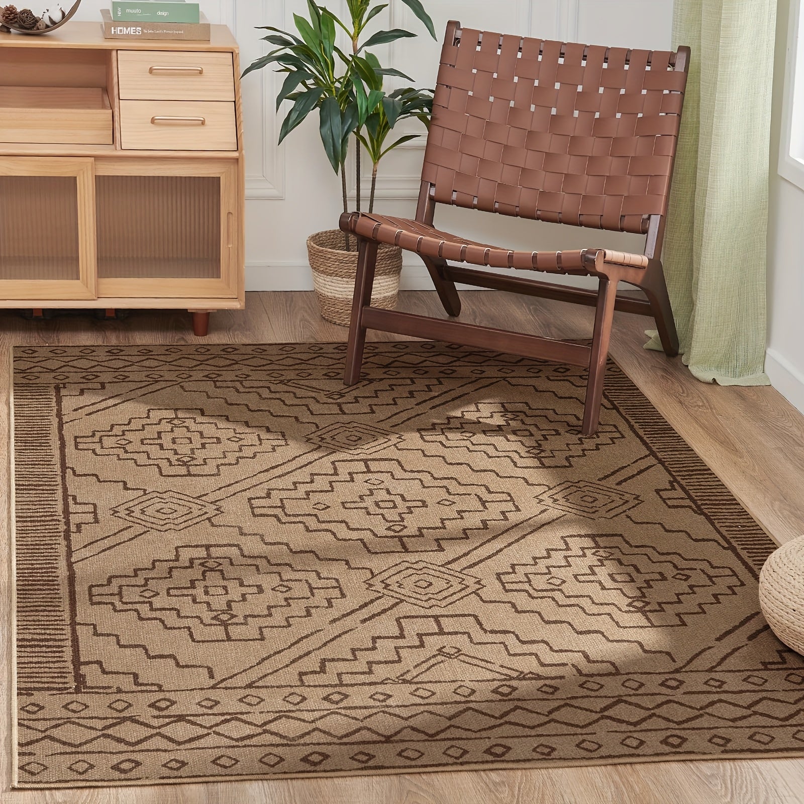 JINCHAN 8x10 Washable Vintage Floral Area Rug – Boho Retro Thin Accent Carpet for Living Room, Bedroom, Kitchen & Farmhouse, Multiple Colours | ShopVora CA