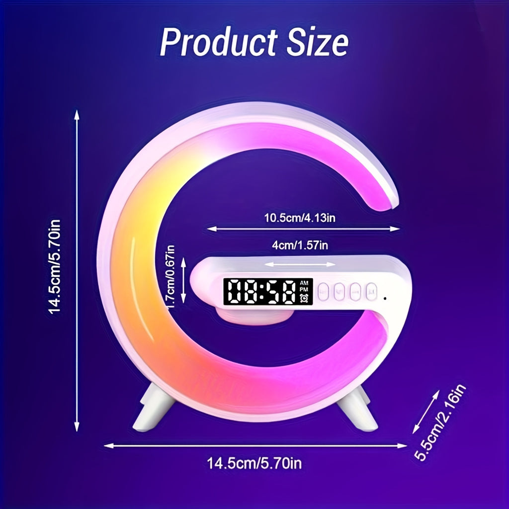 Sunrise Alarm Clock Wake-Up Light – RGB Rhythm Night Lamp with Built-in Speaker, Colour-Changing Ambiance & Sunrise Simulation | Bedroom Decor & Gift for Christmas, Halloween | ShopVora CA
