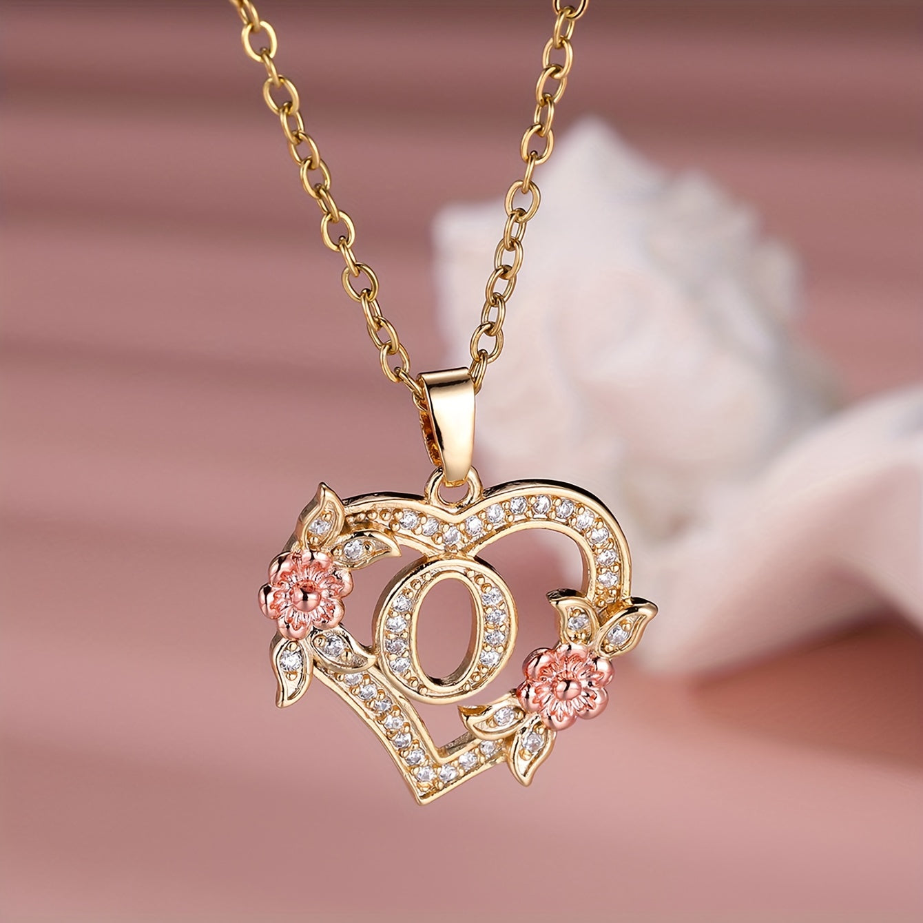 S925 Sterling Silver Heart Pendant Initial Letter Necklace for Women – Moissanite Sparkling, Personalized A-Z Name Jewelry, Birthday & Holiday Gift