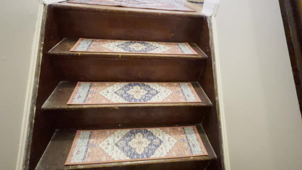Carpet Stair Treads 15pcs 8"x30" Self Adhesive Staircase Step Treads Non Slip Stair Runner for Wooden Steps Indoor Outdoor Stairway Carpet Reusable Stair Rugs