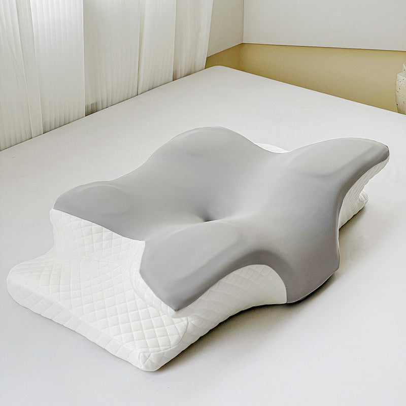 1pc Cervical Pillow, Slow Rebound Cool Soft Pillow, Ergonomic Orthopedic Sleep Neck Contour Support Pillow for Side Sleeping, Orthopedic Support, Machine Washable Pillowcase - Perfect for Sleep, Ergonomic Orthopedic Pillow for Side, Back, And Stomach Slee