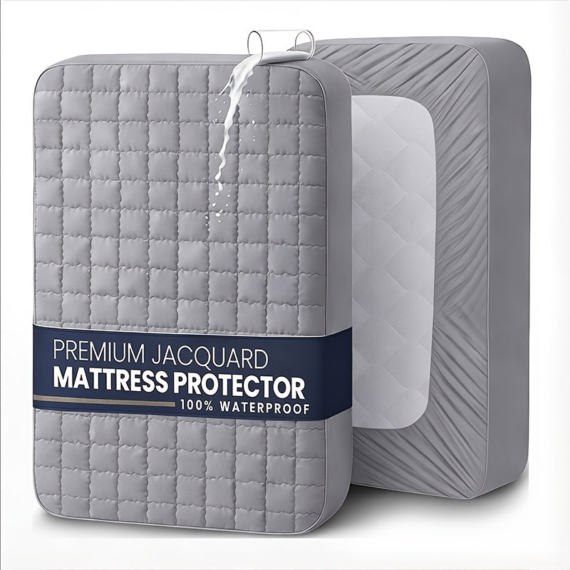 Thicken Waterproof Mattress Protective Cover - Home Fitted Sheet Set The Mattress Topper Fits Tightly to The Bed, for Bedroom, Guest Room, Hotels, Comfortable And Durable, Breathable, for Twin&Full&Queen&King, Christmas&Halloween Gift