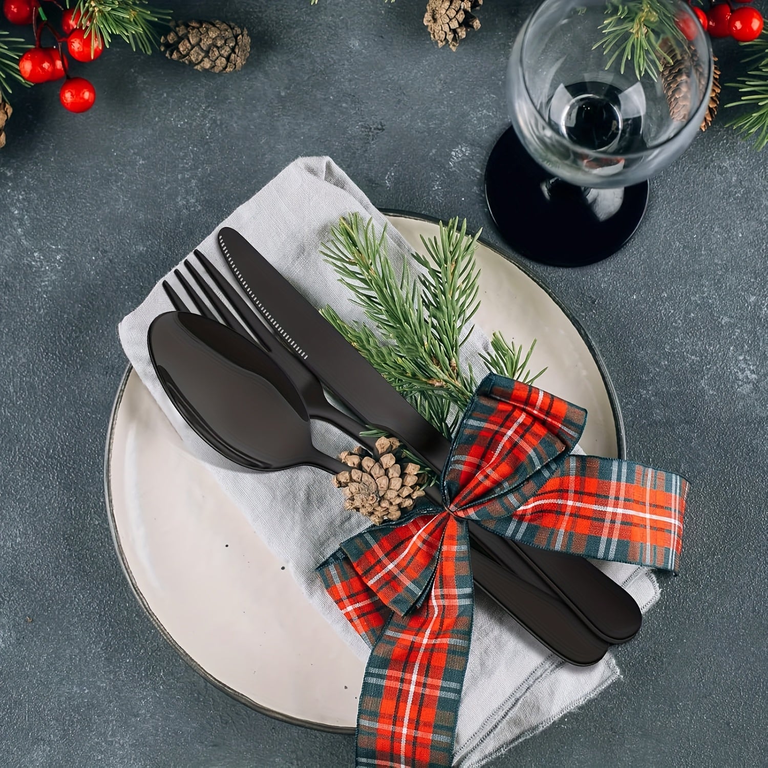 Stainless Steel Mirror Polished Modern Cutlery Set, 20pcs Silverware Flatware Set, Utensils Set Service for 4, Include Knife/Fork/Spoon, Dishwasher Safe, Party Tableware