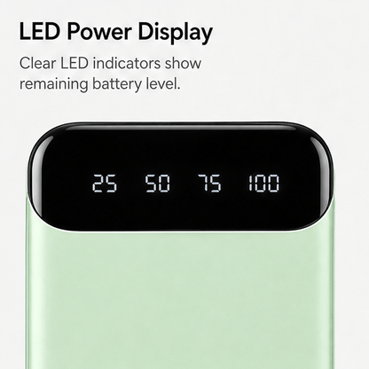 20000mAh Power Bank Fast Charging, LED Display, Type-C & USB-A, Emergency Backup Battery Pack for iPhone & Android – Safe Lithium, Outdoor Travel Gift