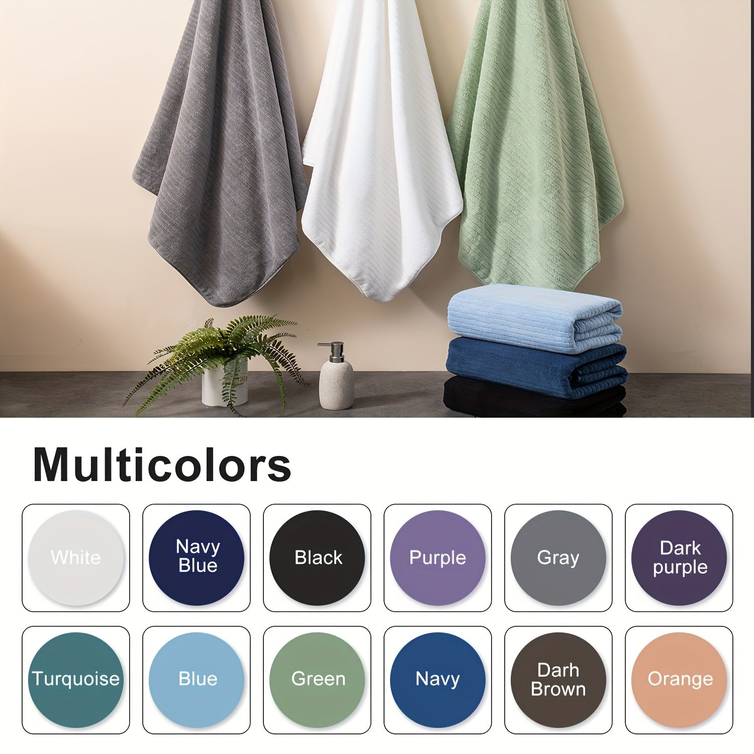 Extra Large Bath Towel Set 35x70in – Super Absorbent Quick-Dry Soft Towels for Gym, Hotel & Home | Vibrant Colours, Contemporary Style | 2-Pack & 4-Pack Options | Perfect Gift | ShopVora CA
