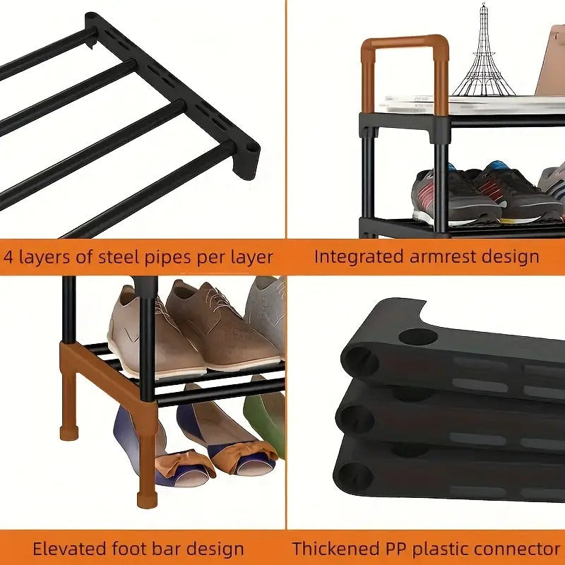Simple Shoe Rack, Multi-Layer Shoe Cabinet, Multifunctional Storage Rack