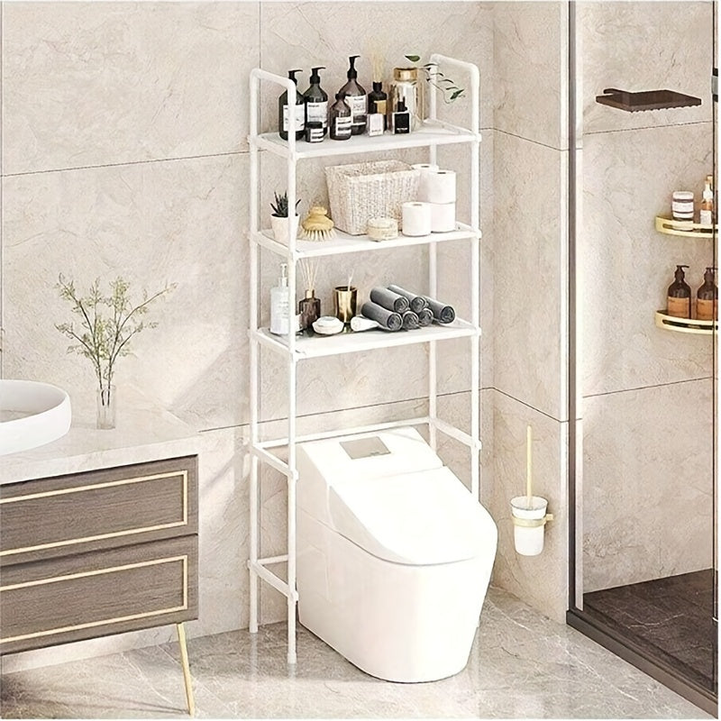 Space-Saving Bathroom Organizer - 3-Tier Over Toilet Storage Rack, Multi-Layer Shelf for Washing Machine & Additions Bathroom Organizers And Storage Bathroom Storage And Organization, Shelves