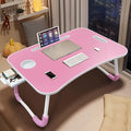 Extra-Large Portable Laptop Desk with Cup Holder & Drawer - Multifunctional Tray Stand for Bed, Sofa, Floor Use - Sturdy, Durable, Foldable Design