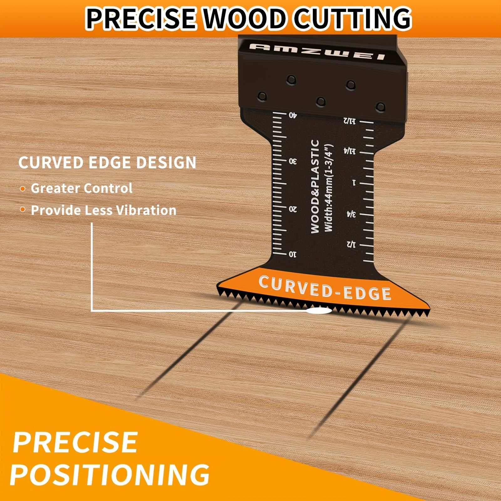 100pcs Oscillating Saw Blades, Titanium & HCS Oscillating Tool Blades For Metal/Wood/Plastic Cutting, Curved Edge Multi Tool Blades