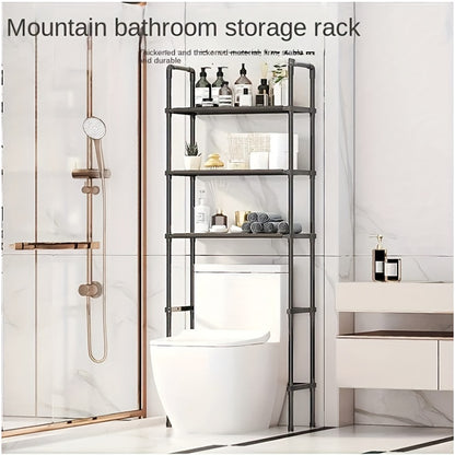 3-Tier Over Toilet Storage Rack – Space-Saving Multi-Layer Bathroom Organizer Shelf for Toilet, Washing Machine & Small Bathroom Storage Organization