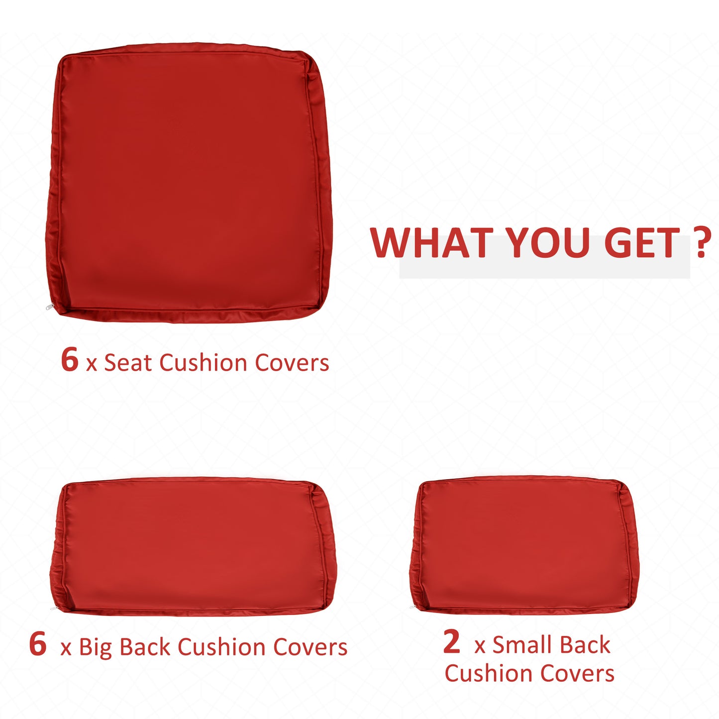 Outdoor Cushion Covers 14 Pcs Replacement for Rattan Sofa Set Polyester Waterproof Dustproof Machine Washable Zipper Closure Navy Blue - Patio Garden Furniture Covers, Canada
