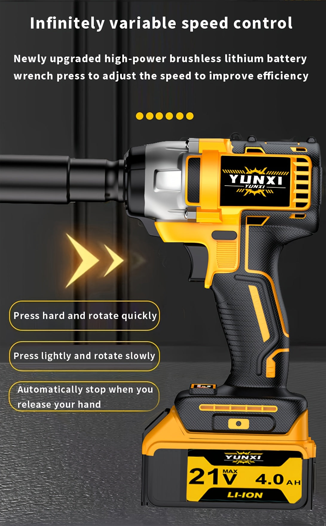 21V Cordless Electric Impact Wrench Full Kit – Lithium Battery, Charger, Toolbox & Sockets Included, High Torque Wireless Wrench for Car Repair, Home & Family Use, Gift for Men & Mechanics