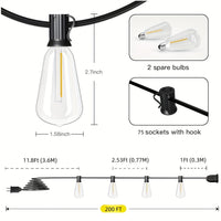 200FT/61M 75+3 LED