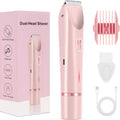 2-in-1 Women'S Aluminum Foil Shaver, Double-Headed Hair Remover For Armpits And Full Body, Ultra-Long Battery Life Tpye-C Charging, IPX6, Dry/Wet Use, Mini Razor For Men Women