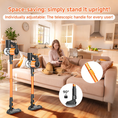 Cordless Vacuum Mop 2-in-1 70Kpa – Wet & Dry Smart Washing Machine, Self-Cleaning, HEPA Filter, Anti-Tangle Roller for Wood Floors Carpets Pet Hair – ShopVora CA