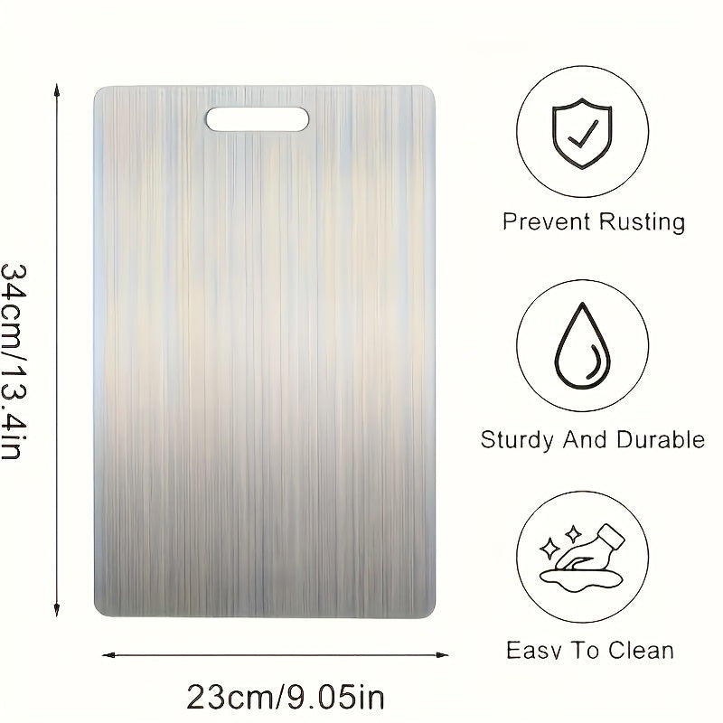 Stainless Steel Cutting Board Set – 1 or 3 Piece BPA-Free Rust-Resistant Chopping Board, Easy Clean Space-Saving Food Prep Kitchen Essential, Housewarming Gift | Canada