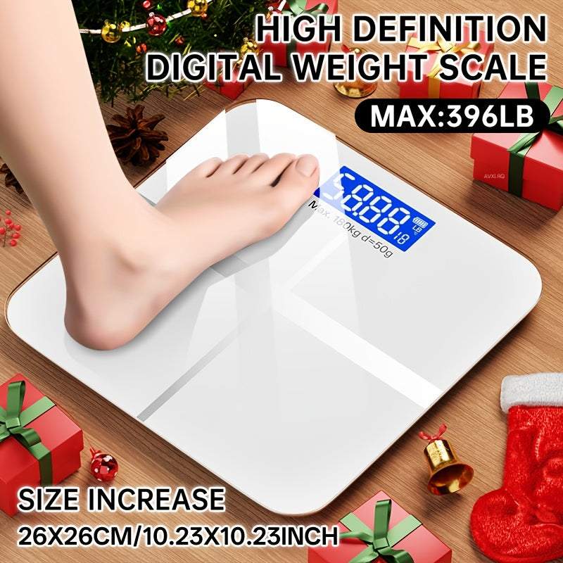 396-Pound Weight Scale, Electronic Scale, Bathroom Scale, Personal Scale, High-Precision Weight Scale, with LCD High-Definition Display And Temperature Display (Switchable KG/LB Units) Large Platform, Durable And Safe, Random Color, Random Pattern