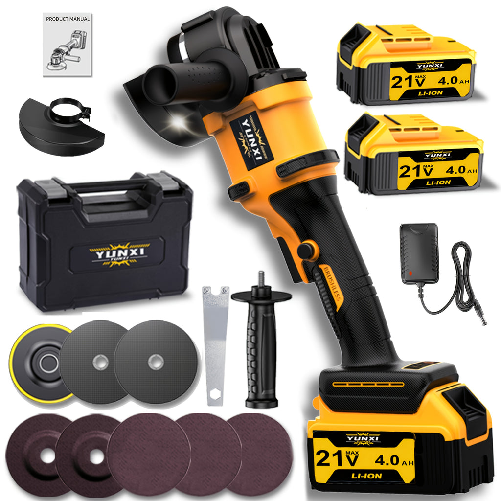 Cordless Angle Grinder Set 21V Rechargeable Lithium Ion with Fast Charger – 1 or 2 Battery Options, Multiple Accessory Kits for Grinding & Polishing, Home Workshop Tool, Gift for Men & Women Canada