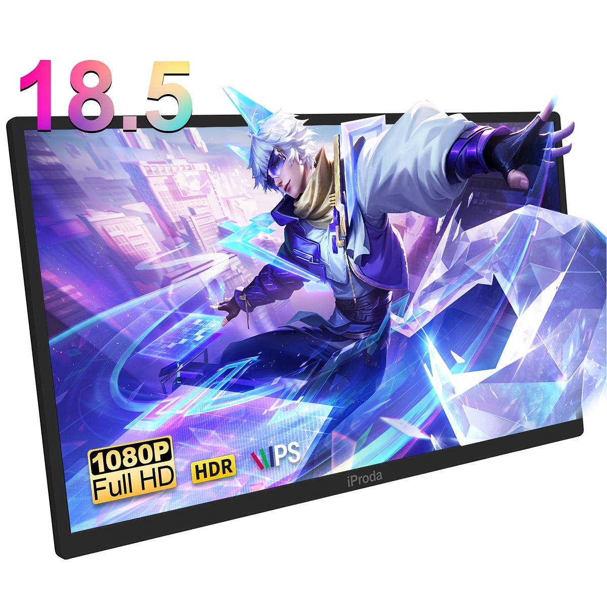 120Hz Portable Gaming Monitor FHD 1080P 18.5 Inch Laptop Monitor Extender Travel Portable Computer Monitor Screen Extender for PS5/4 Mac PC Second Monitor