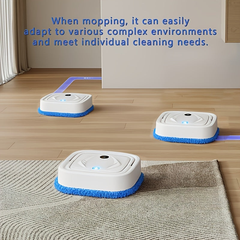 Robot Mop, Steam Cleaner, 3-In-1 Mopping, Dusting, And Humidifying Functionality. Wet/Dry Mop with Spray Feature. Up to 75 Minutes of Runtime. Efficient Cleaning. Essential for Apartments, Dorms, And Homes. Perfect Gift