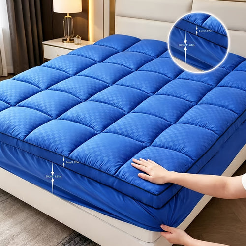 Thickened Pillow Top Mattress Protector Quilted Fitted Cover – Fluffy Soft Breathable Mattress Pad, 8-21" Deep Pocket, Machine Washable, Twin Full Queen King