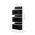 1 Hanging Storage Cabinet Behind The Door, Hanging Wardrobe Storage Box, Multi-purpose Waterproof Storage Rack for Bedroom, Bathroom, And Pantry, Anti Tilt Door Cabinet, Suitable for Bedroom, Bathroom, And Food Storage Room