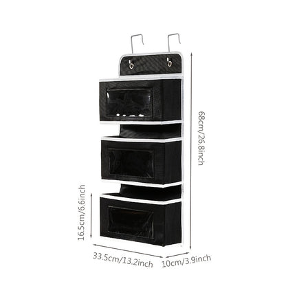Behind Door Hanging Storage Cabinet – Waterproof Anti-Tilt Wardrobe Storage Box, Multi-Purpose Organizer Rack for Bedroom, Bathroom & Pantry