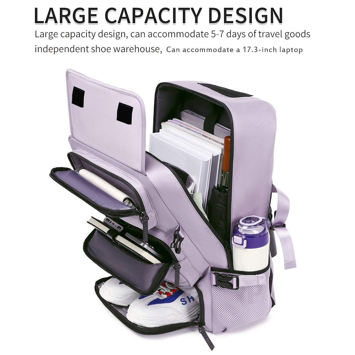 A Large-Capacity Unisex Casual Backpack, Portable Laptop Bag, Suitable for High School And Middle School Students, As Well As a Weekend Travel Backpack for College Students.