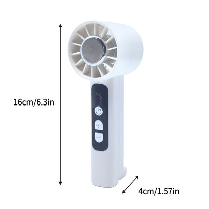 USB Rechargeable Handheld Fan 2pcs – Portable Mini Desktop Fan 1-100 Speed Adjustable, 1800mAh Battery, Power Display, Lightweight 180g for Summer Camping Travel – ShopVora CA