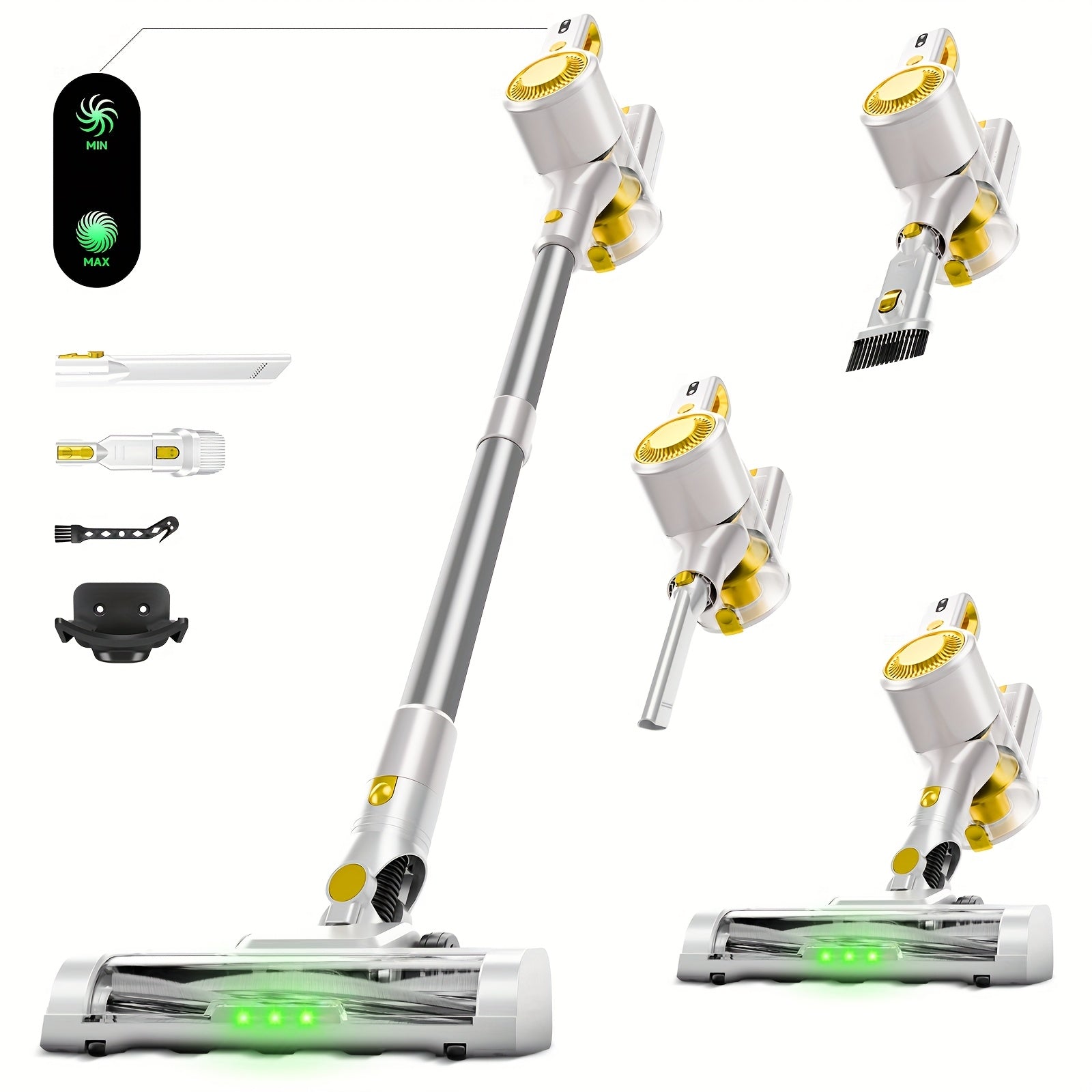 8-in-1 Cordless Stick Vacuum Cleaner 68Kpa – Lightweight Handheld Vacuum, 45-Min Runtime, Large Battery, Hard Floor & Carpet Pet Hair, Corded & Cordless | ShopVora CA
