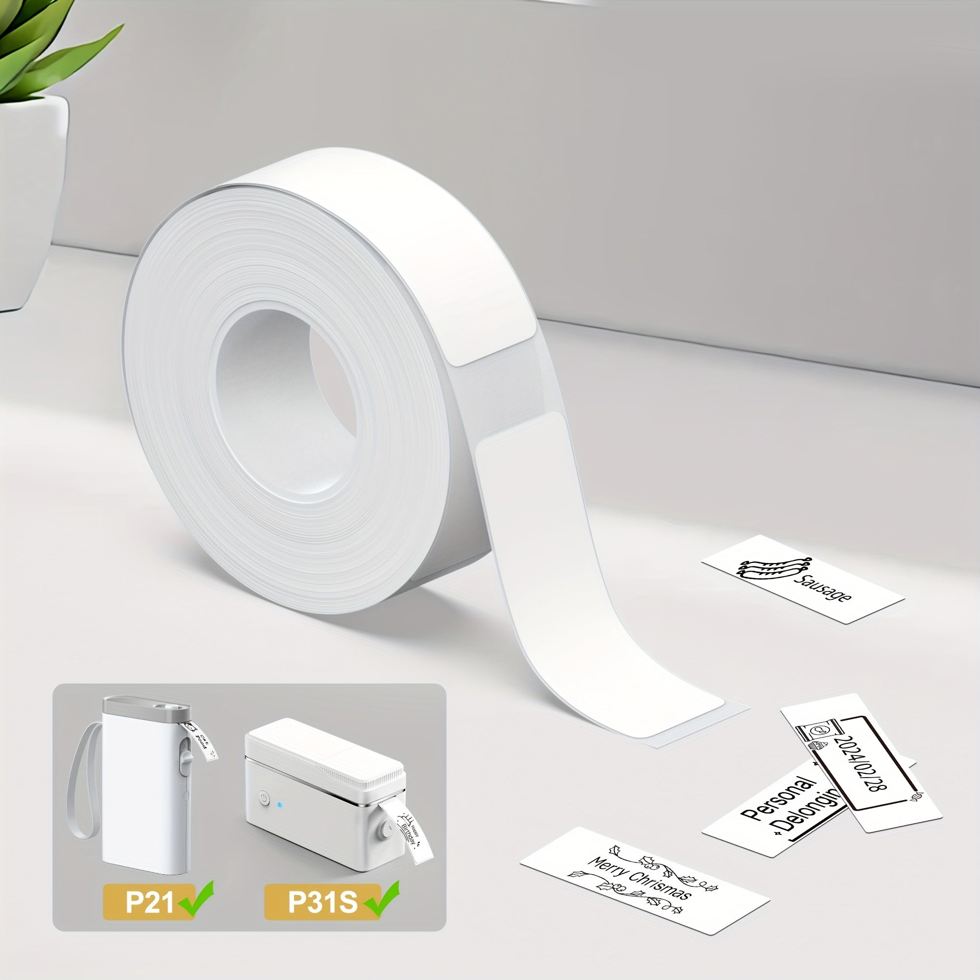 Mini Label Maker Machine With Tape, Portable Wireless Thermal Printer, Sticker Labeler With Multiple Templates For Office Organization Home Kitchen School