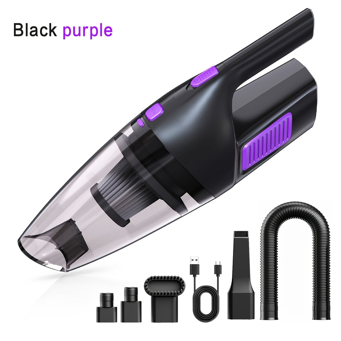 Cordless Mini Car Vacuum Cleaner with Multiple Attachments – USB Rechargeable Handheld Dust Collector, Powerful Suction for Car Interior, RV, Home, Office & Gap Cleaning Canada